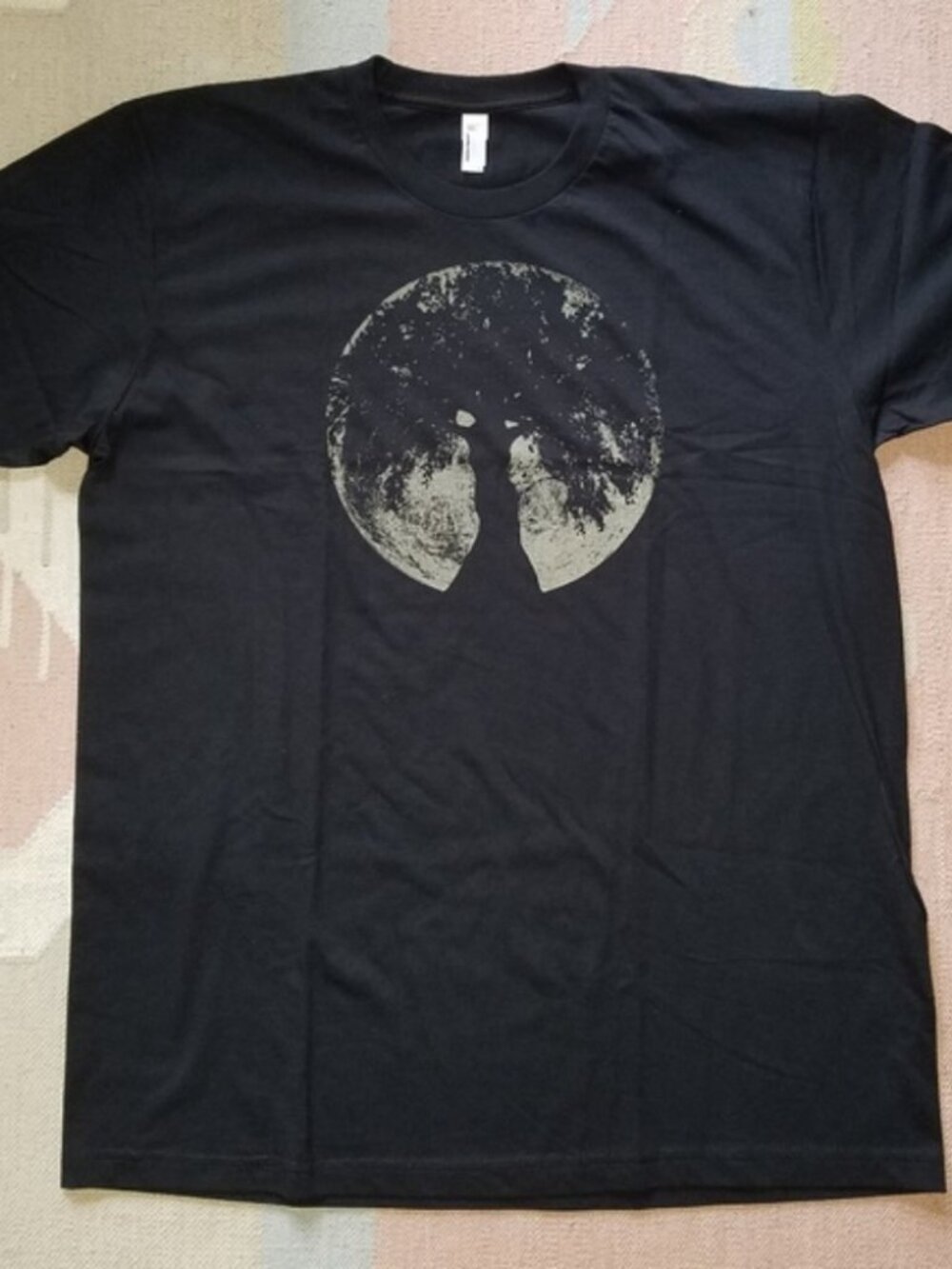 Oak Moon glow in the dark t-shirt Men's Size S Black